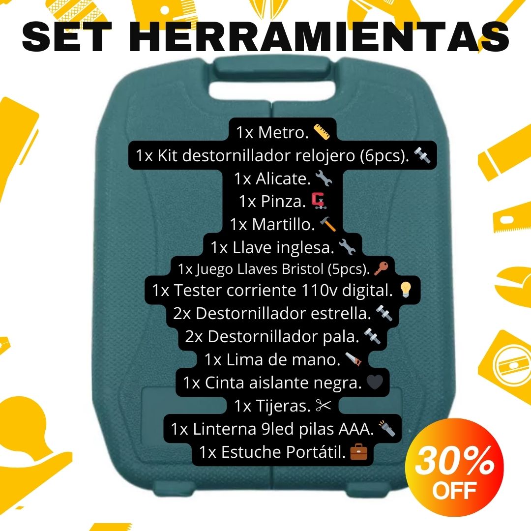 SET MULTIHERRAMIENTA 24 PIEZAS