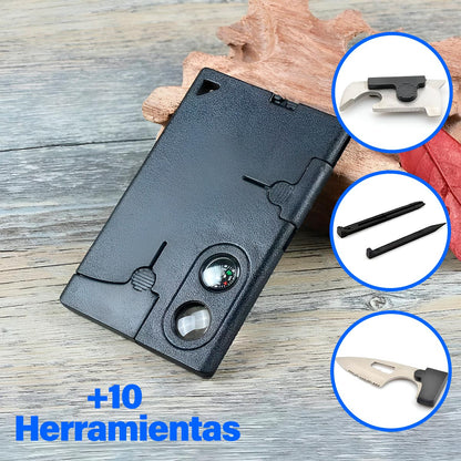 007™️ TACTICAL CARD - 10 HERRAMIENTAS EN 1