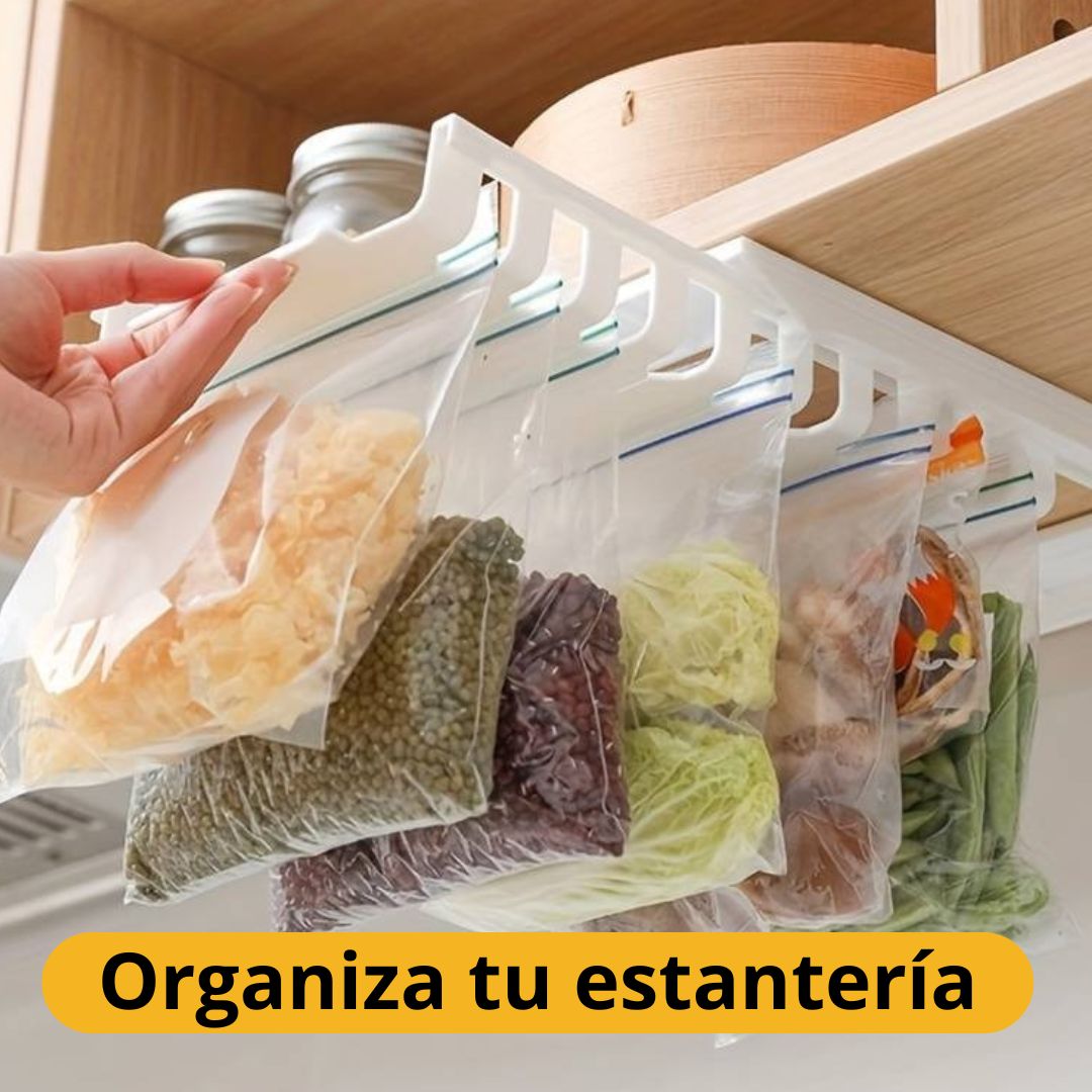 Organizador de Bolsas Ziploc para Nevera y Estantería