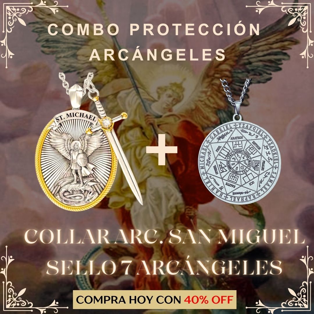 🙏✨🛡️ Medalla San Miguel Arcángel + Medalla 7 arcángeles